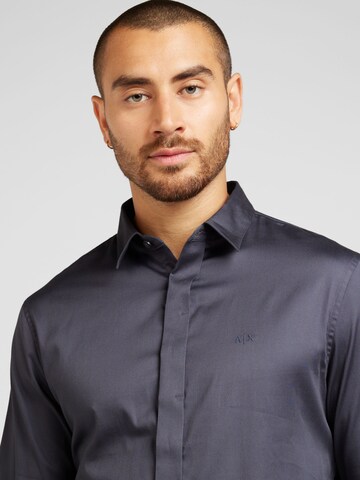 ARMANI EXCHANGE Slim fit Srajca '8NZCBD ZN10Z' | modra barva