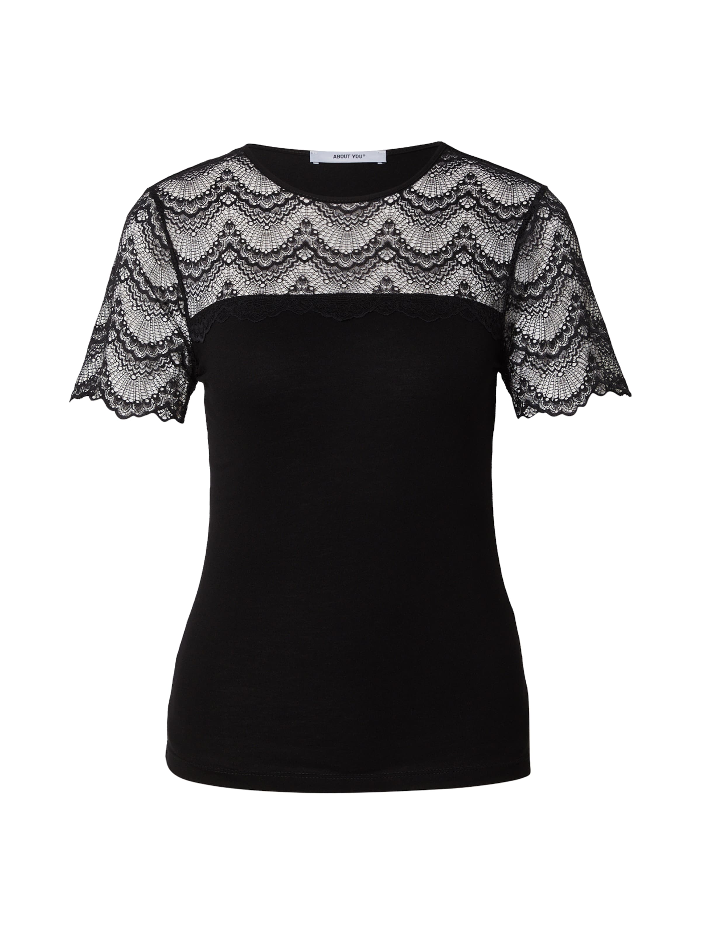 ABOUT YOU Μπλουζάκι 'Ida' σε μαύρο: μπροστά