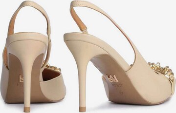 Kazar Slingback Pumps in Beige