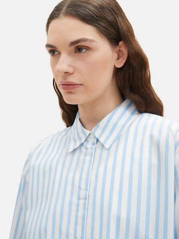 Camicia da donna 'Boxy' di TOM TAILOR in blu