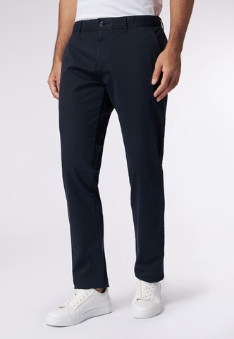 Coupe slim Pantalon chino ROY ROBSON en bleu : devant