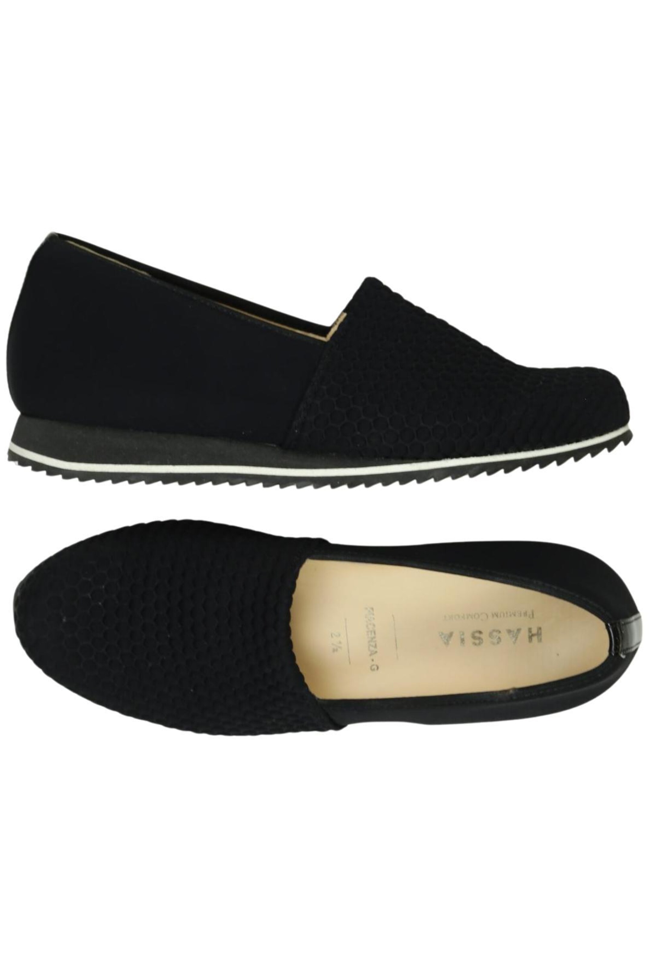 HASSIA Flats & Loafers in 35 in Black: front