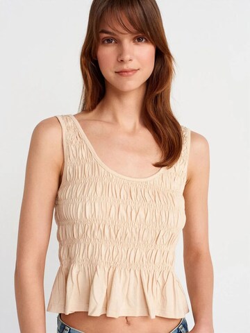 Dilvin Top in Beige