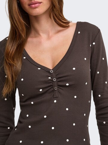 ONLY Shirt 'ONLFenja' in Braun
