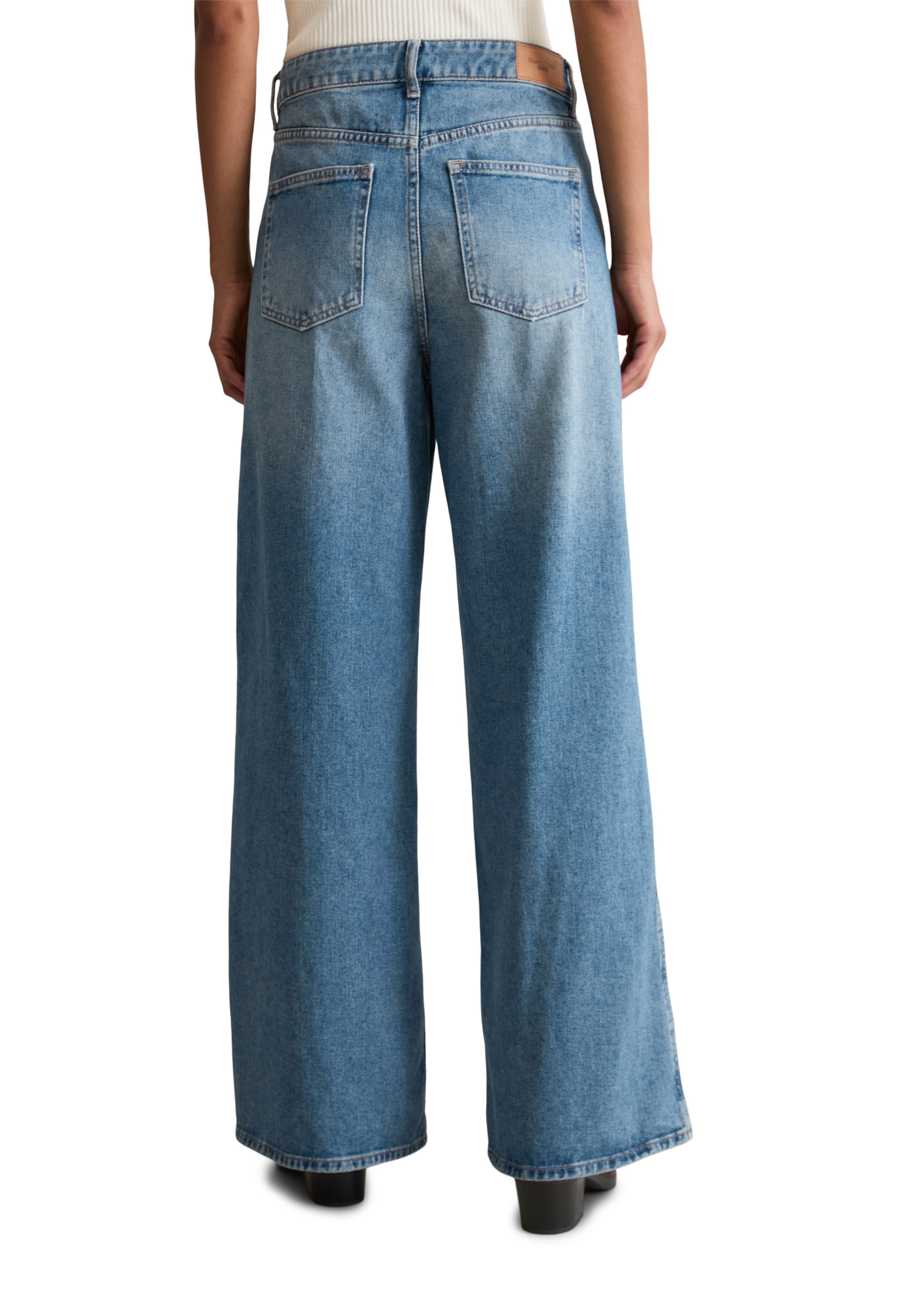 Marc O'Polo DENIM Wide leg Jeans 'Anjo' in Blauw
