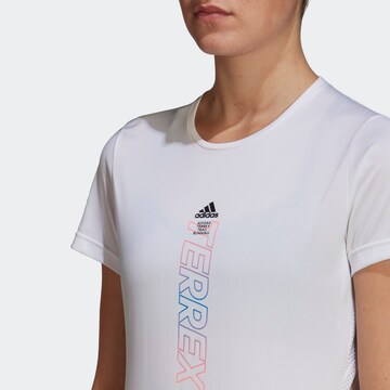 ADIDAS TERREX Λειτουργικό μπλουζάκι 'Terrex Agravic' σε λευκό