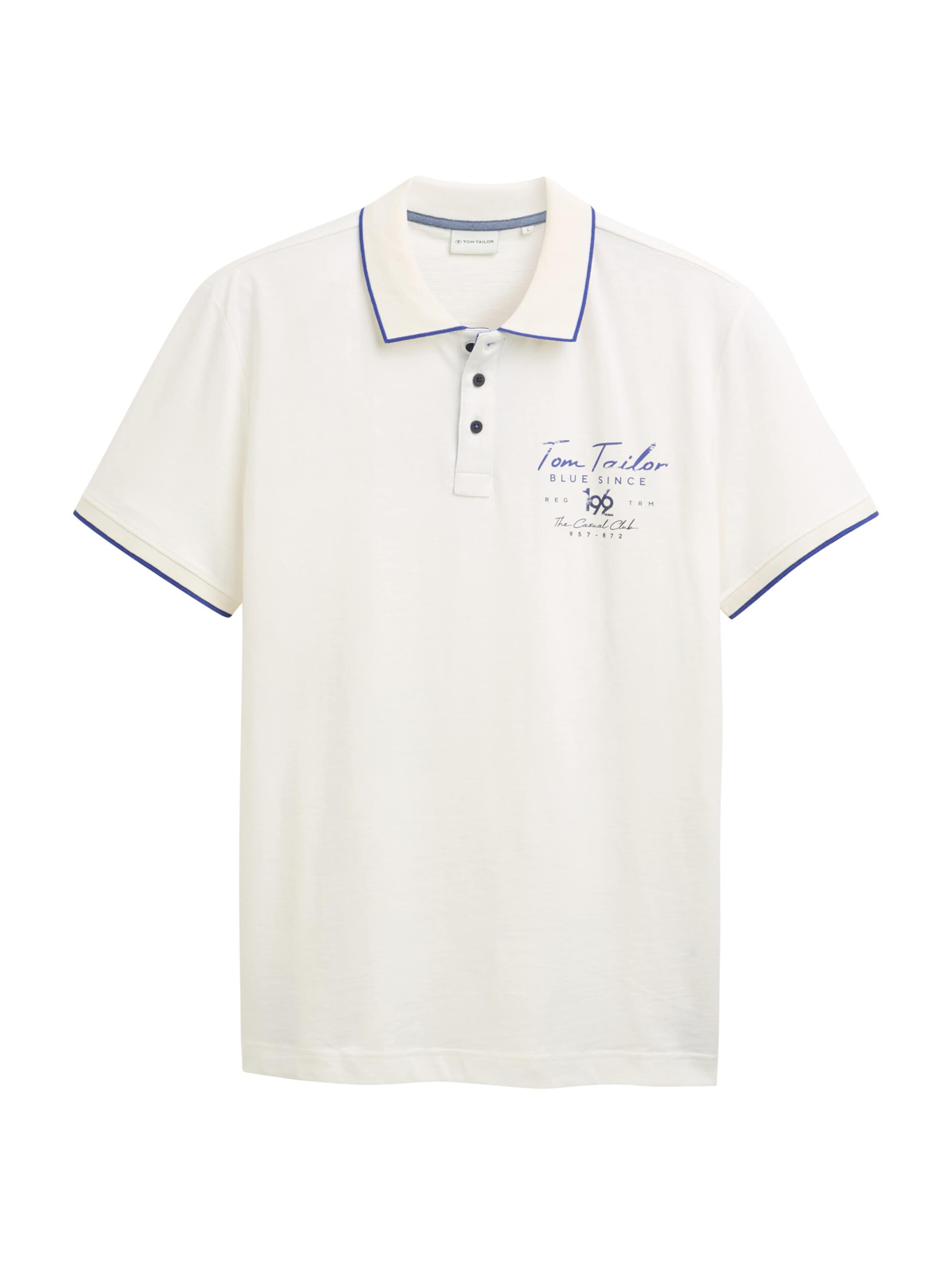 TOM TAILOR Majica | bela barva: sprednja stran