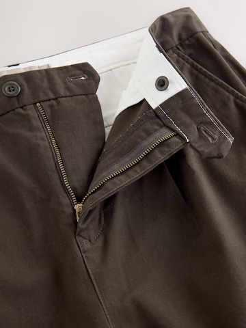 Next Tapered Lærredsbukser i brun