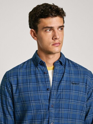 Pepe Jeans Regular Fit Hemd 'Alan' in Blau