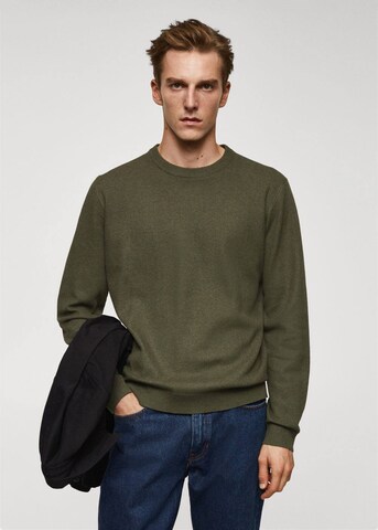 MANGO MAN Sweater 'Antigua' in Green: front