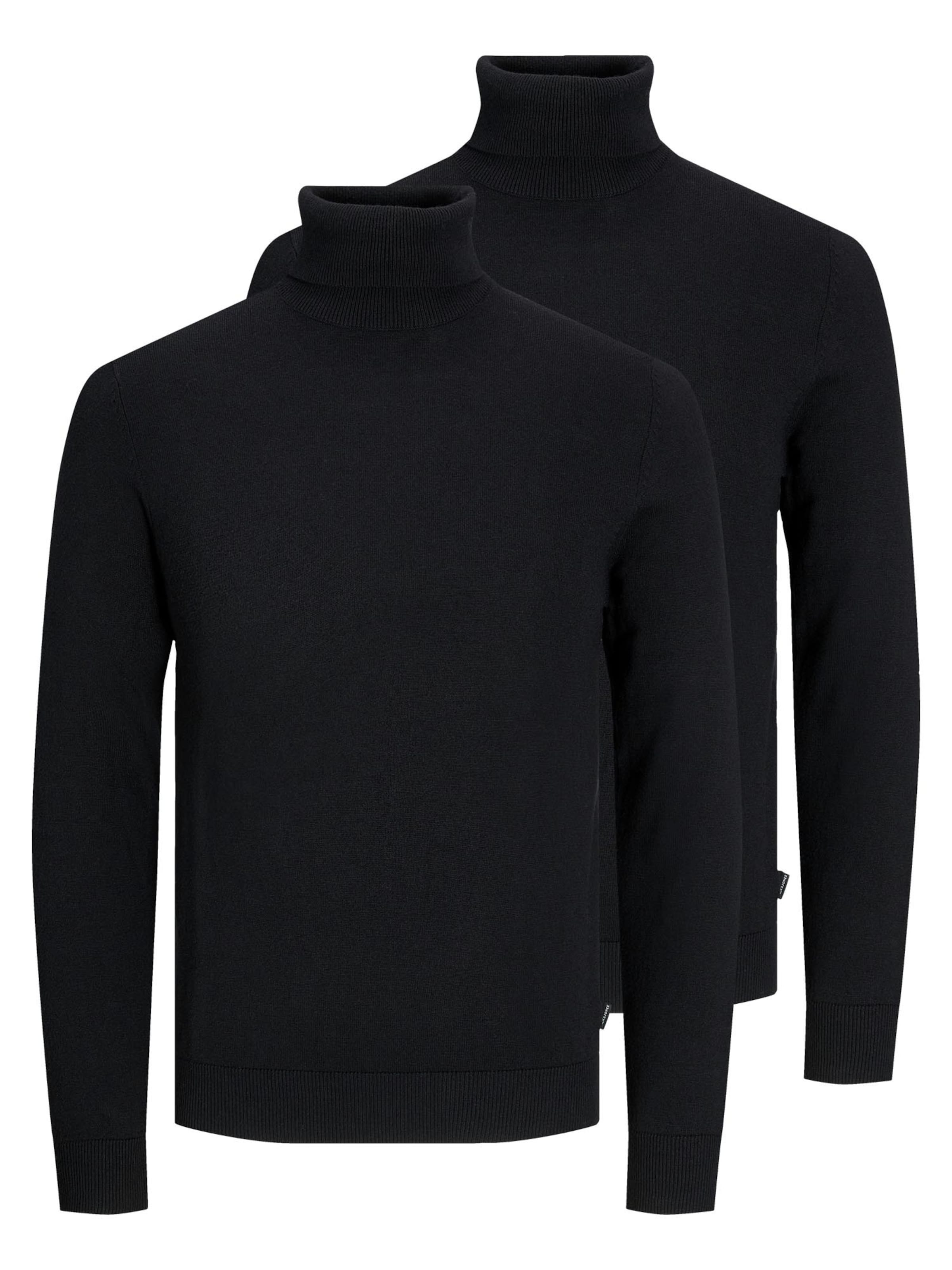 JACK & JONES Sweater 'Emil Knit' in Black: front