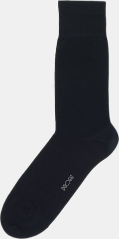 HOM Socken ' Fil D'Ecosse Majoritaire ' in Blau: predná strana