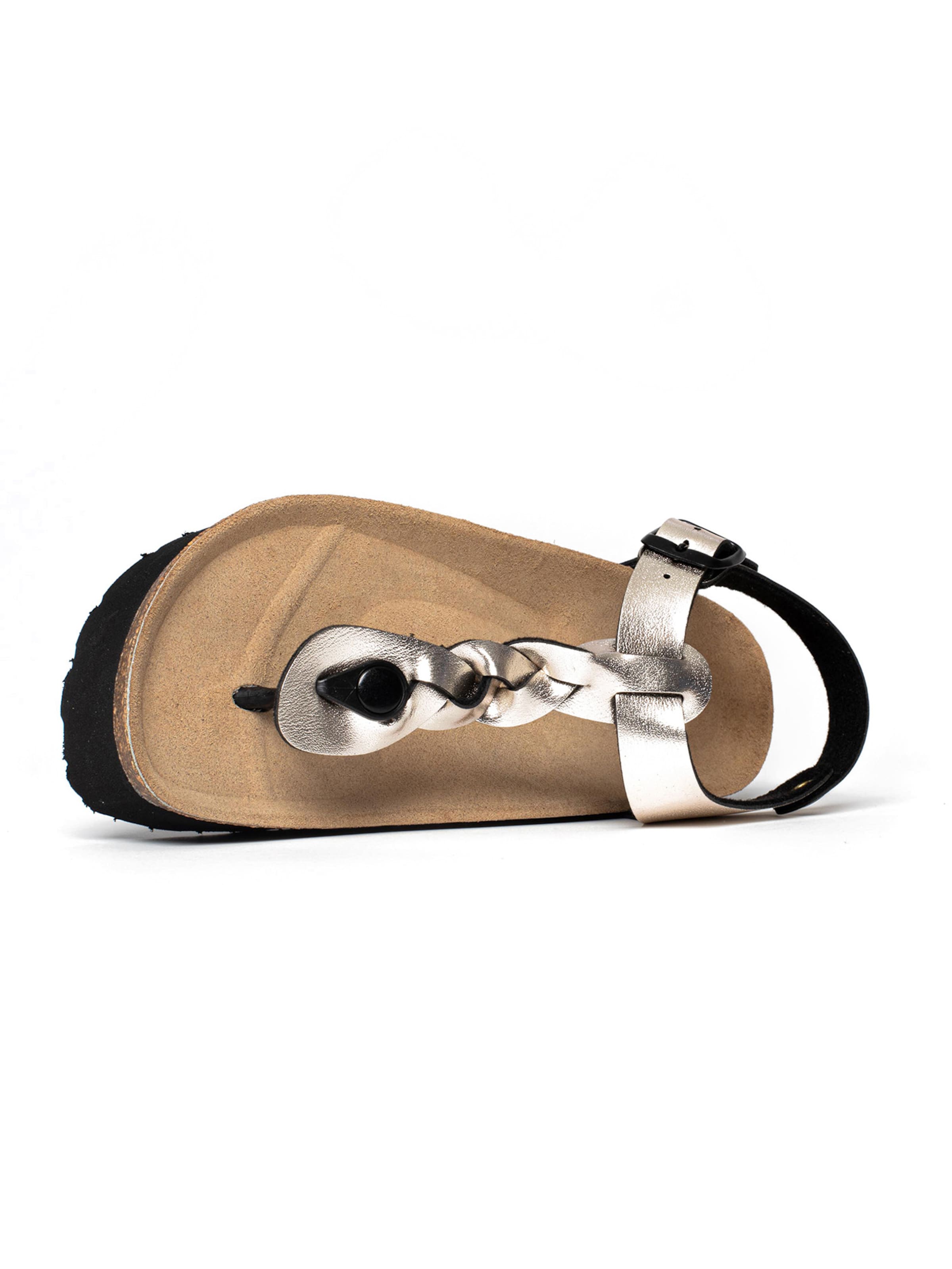 Bayton T-Bar Sandals 'Badajoz' in Gold