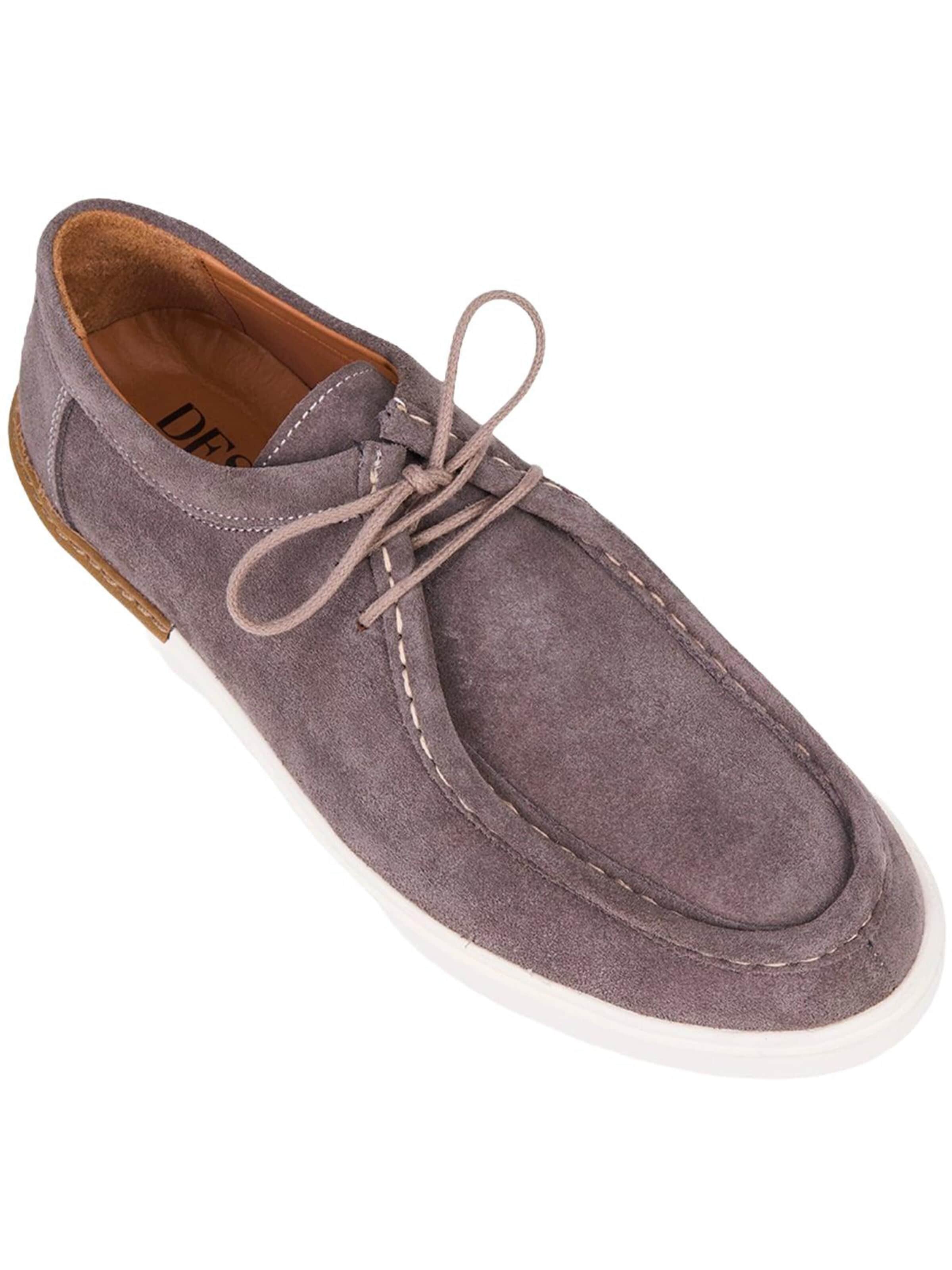 Chaussure à lacets 'DESA Herren-Schnürschuhe aus Wildleder' Desa en gris : devant
