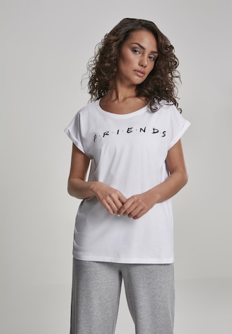 balta Merchcode Marškinėliai 'Friends': priekis