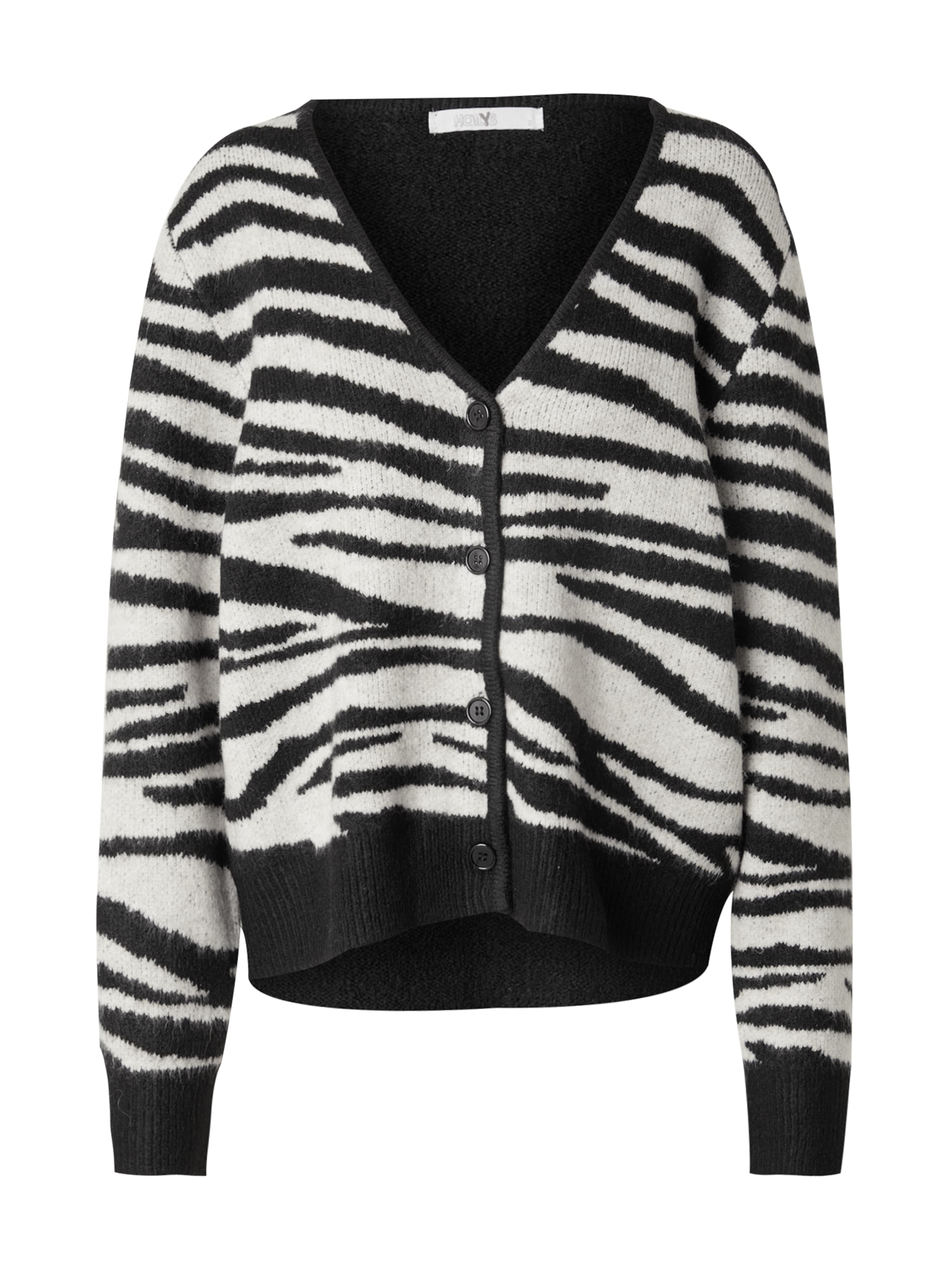 Hailys Strickjacke 'An44ima' in Schwarz: Vorderseite