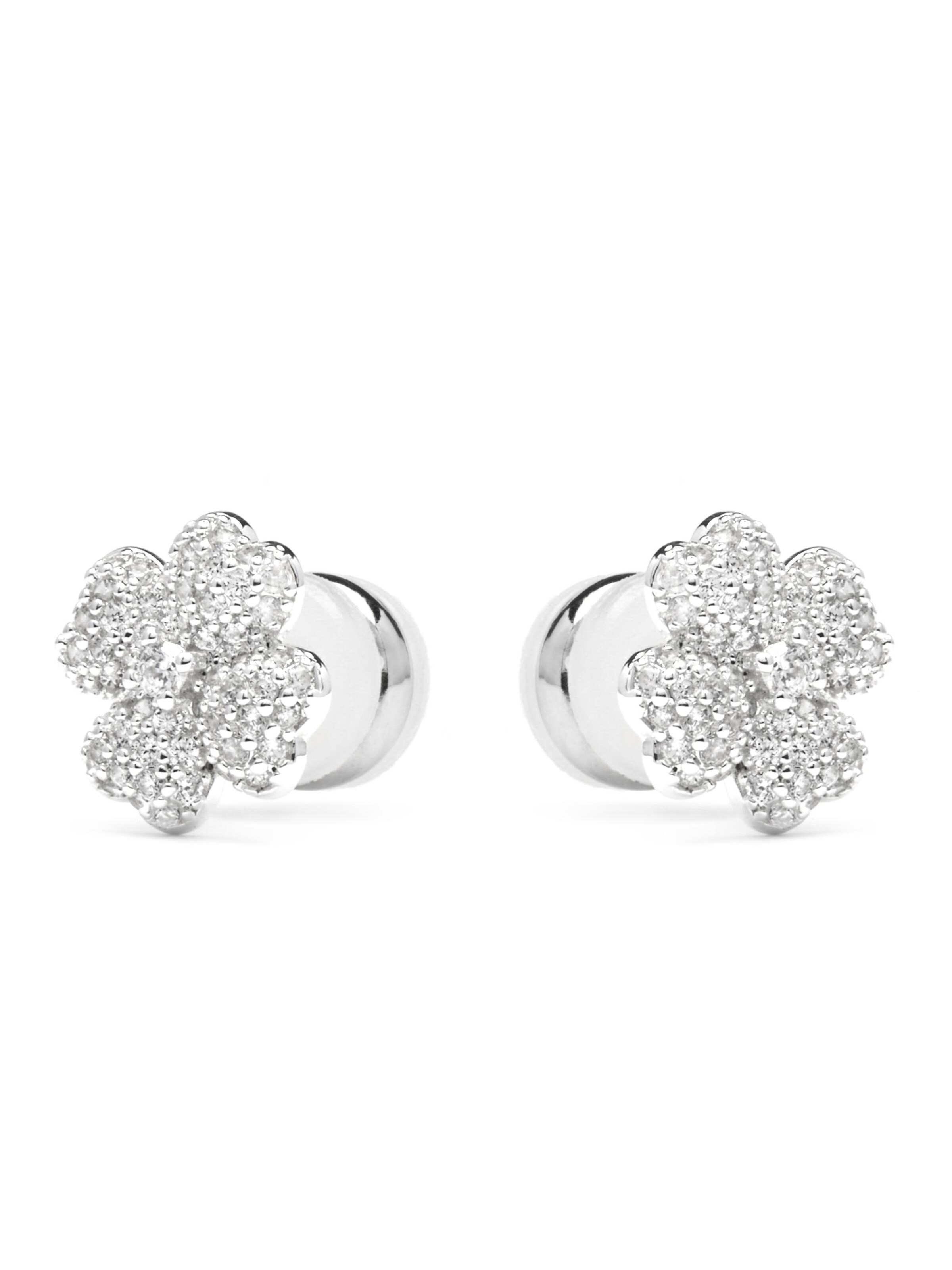 Boucles d'oreilles 'Noxi' Luxenter en argent : devant