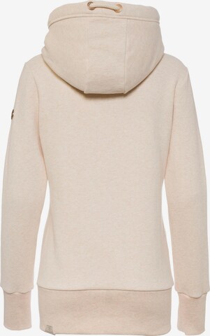 Ragwear Zip-Up Hoodie 'Neska' in Beige