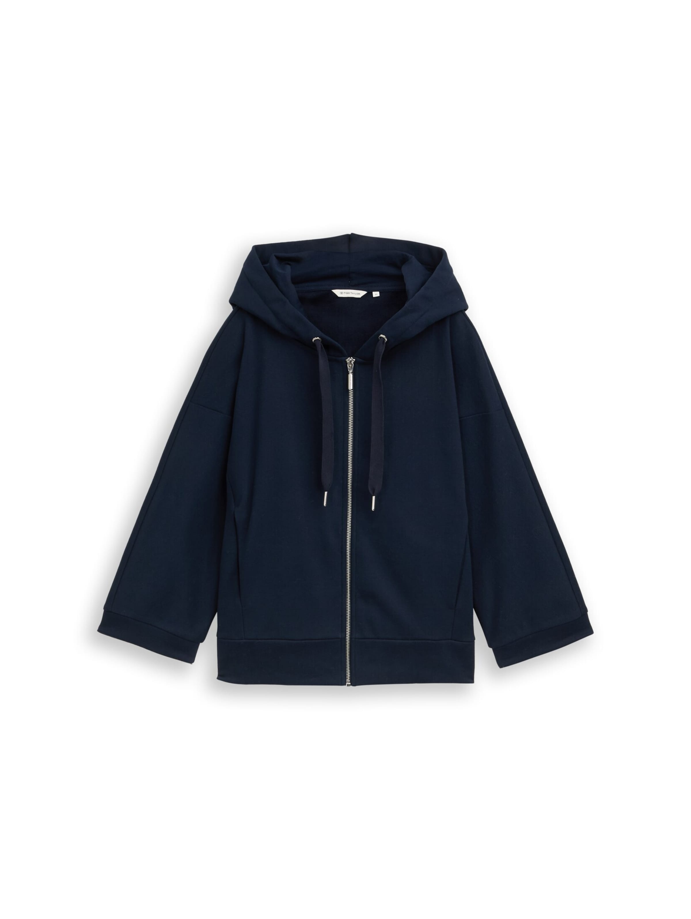 TOM TAILOR Sweatvest in Blauw: voorkant