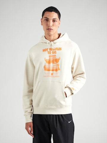 Nike Sportswear Суичър 'CLUB' в бяло: отпред