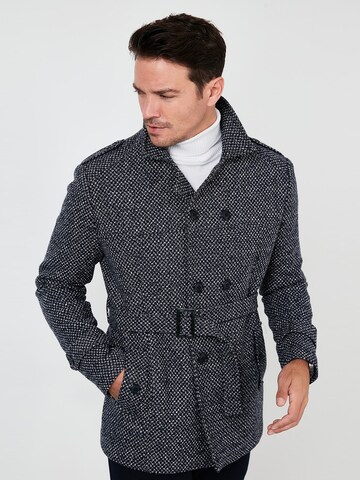 Buratti Winter Coat 'Buratti' in Blue: front