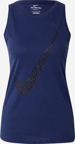 NIKE - Top desportivo em azul: frente