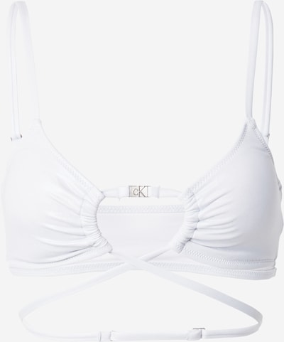 Calvin Klein Swimwear Bikini augšdaļa, krāsa - balts, Preces skats