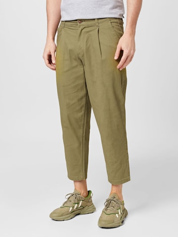 Regular Pantalon à pince 'BILL RICO' JACK & JONES en vert : devant