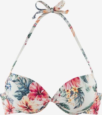 LASCANA Bikinitoppi värissä vihreä / roosa / burgundin punainen / valkoinen, Tuotenäkymä