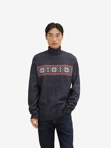 TOM TAILOR Sweater in Blue: front