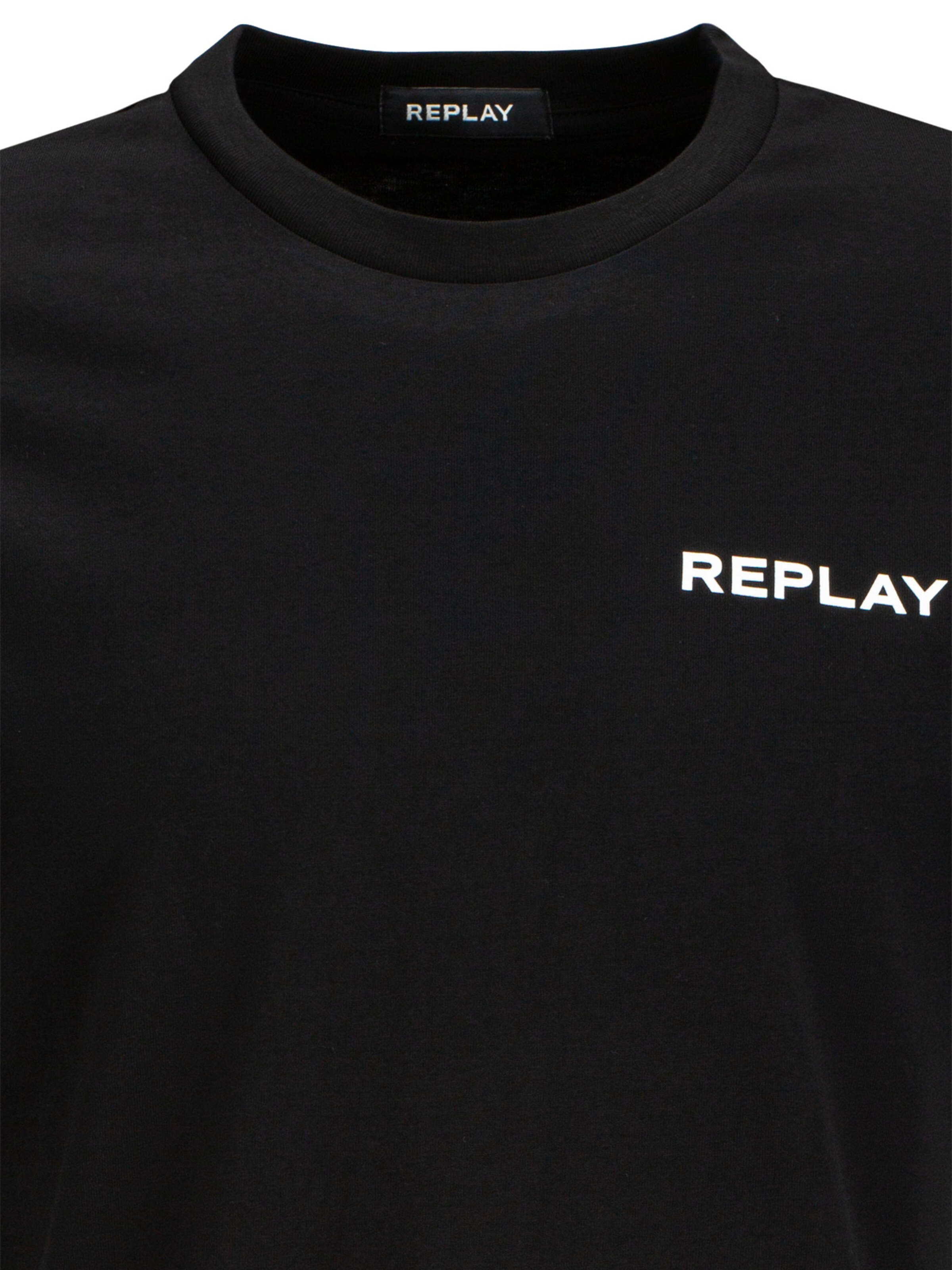 REPLAY Shirt 'Piece' in Black
