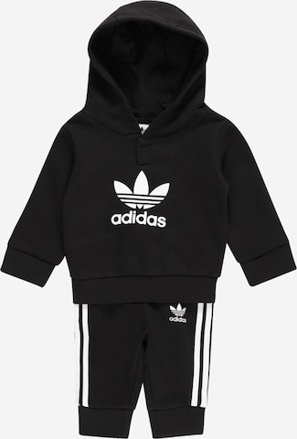 ADIDAS ORIGINALS Joggingpak 'Adicolor' in Zwart: voorkant