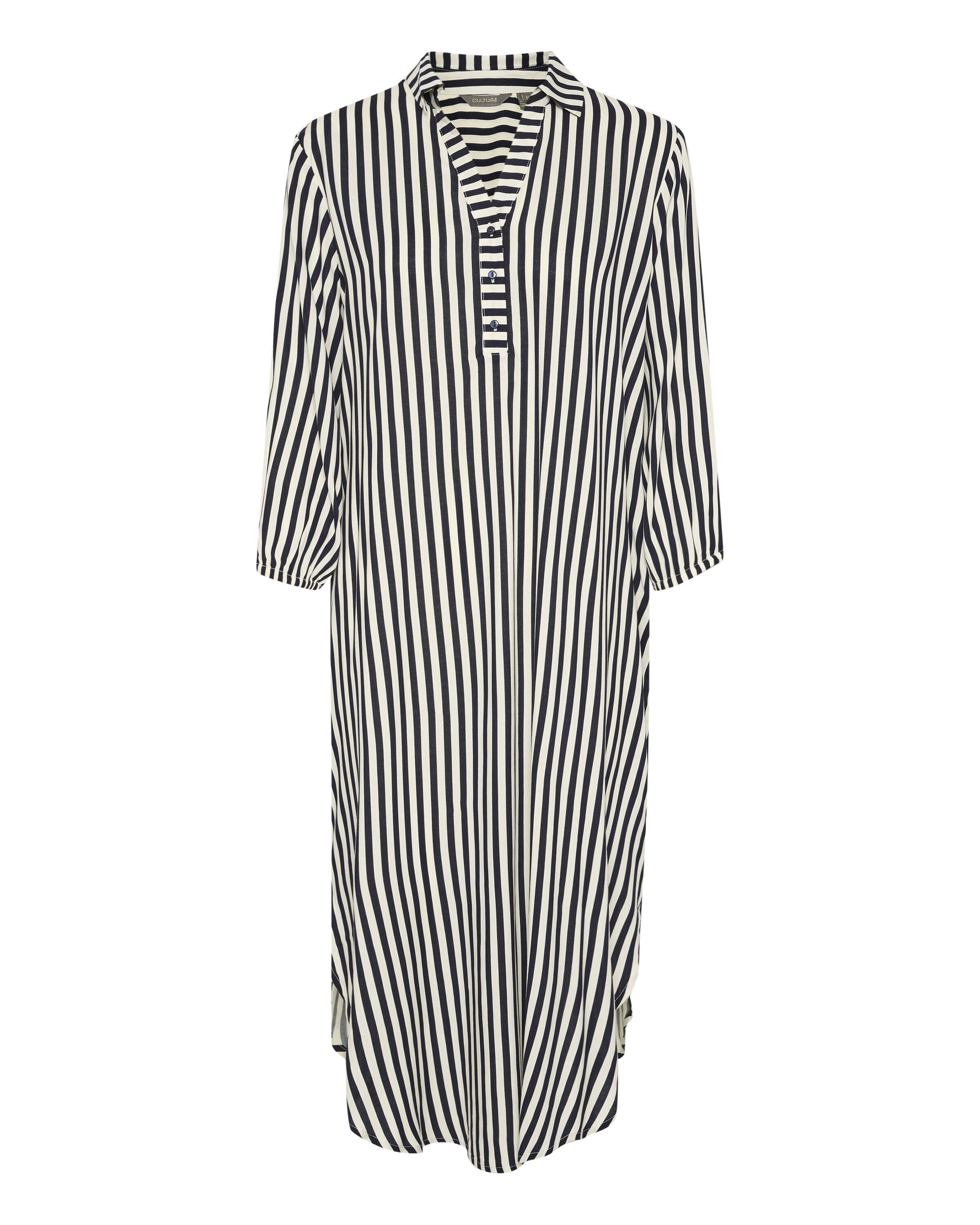 CULTURE Blusekjole 'Denia' i sort: forside