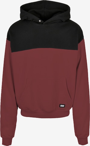 Sweat-shirt Urban Classics en rouge : devant