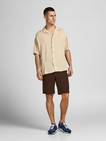 Fit confort Chemise 'Malibu' JACK & JONES en beige