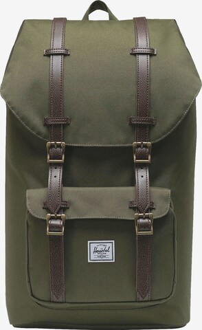 Herschel Backpack 'Little America' in Green: front