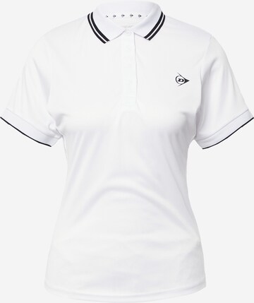 DUNLOP - Camiseta funcional en blanco: frente