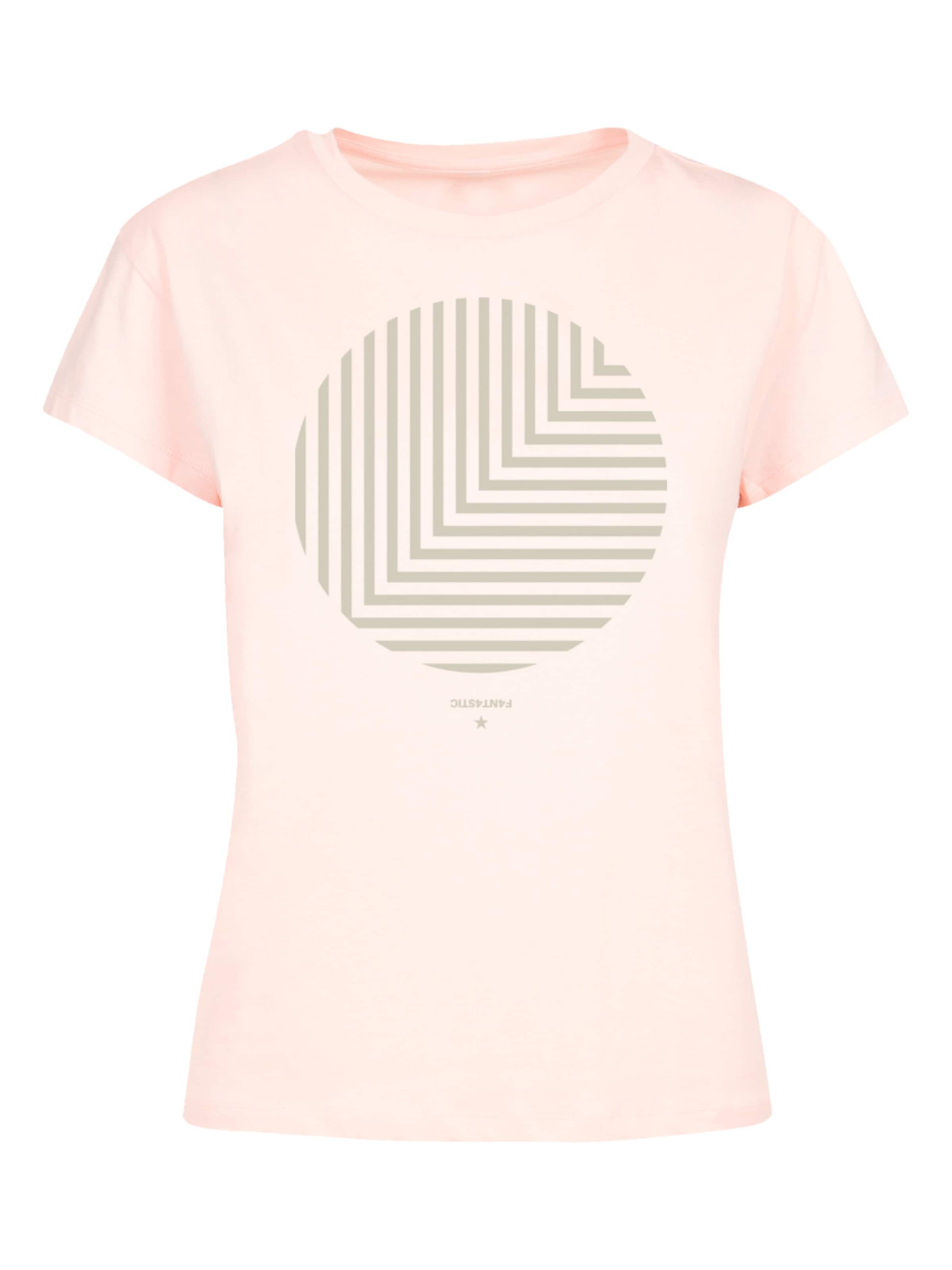 T-shirt 'Geometrics' F4NT4STIC en rose : devant