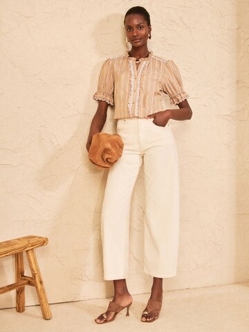 love & roses - Blusa en beige