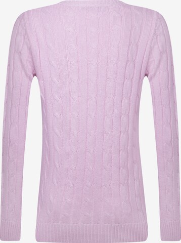 DENIM CULTURE Sweter 'Perla' w kolorze różowy