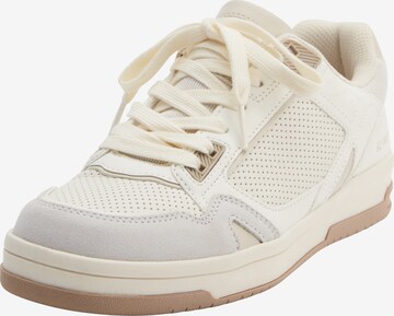 Baskets basses Pull&Bear en beige : devant