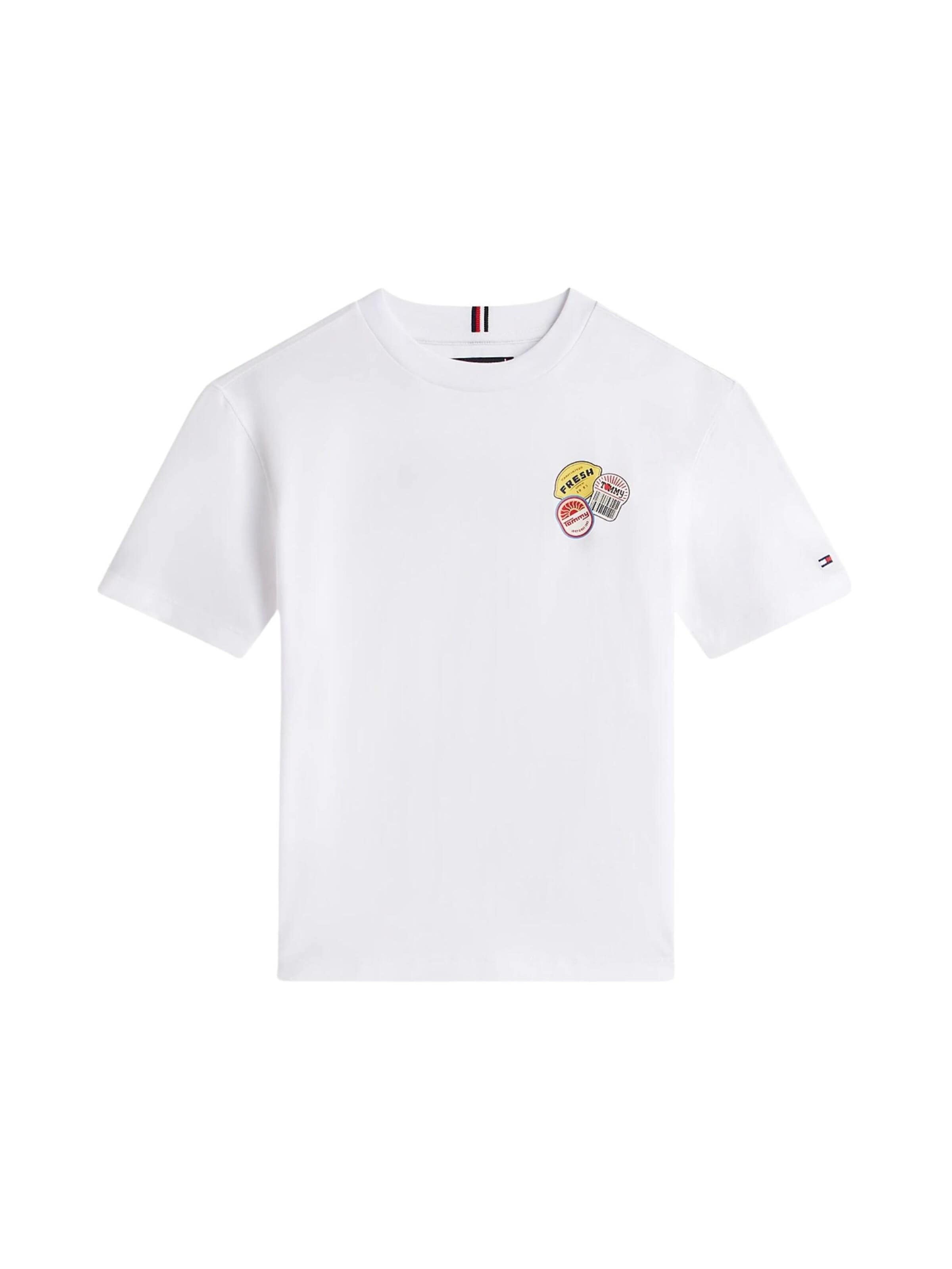 T-Shirt TOMMY HILFIGER en blanc : devant