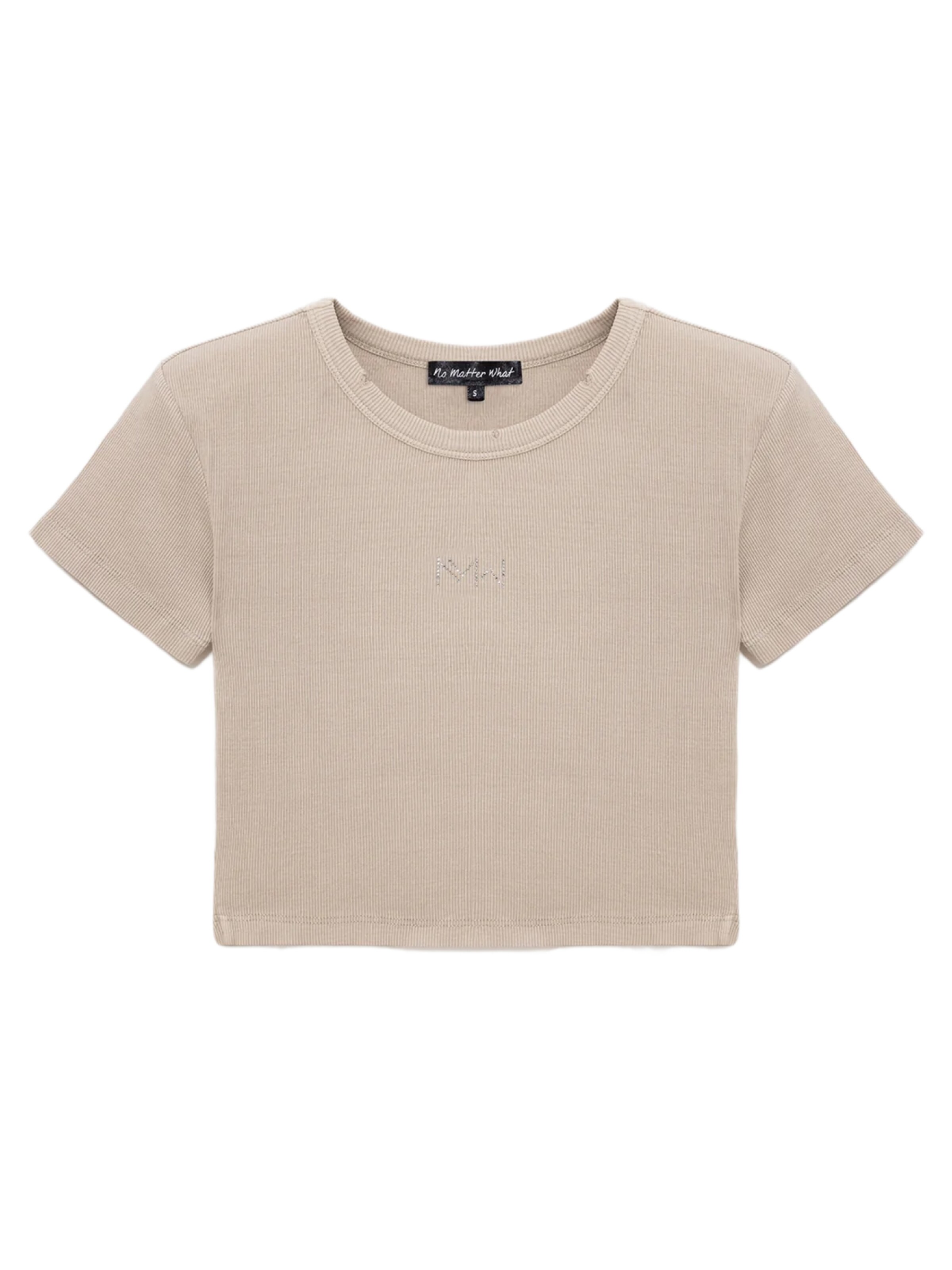 No Matter What Shirt in Beige: voorkant