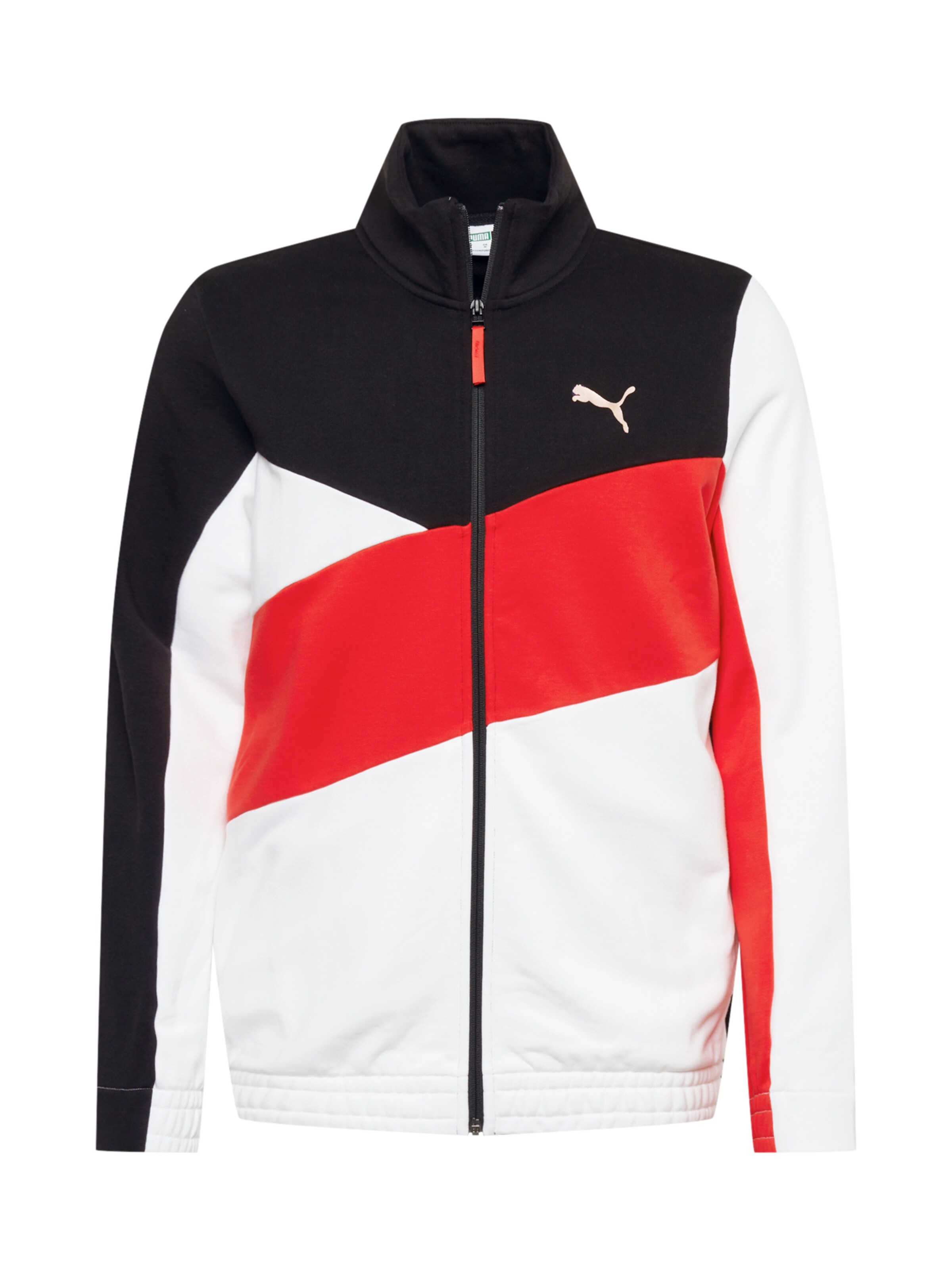 Männer Sportbekleidung PUMA Sportsweatjacke in Schwarz, Weiß - ZW16791 Männer Sportbekleidung PUMA Sportsweatjacke in Schwarz, Weiß - ZW16791