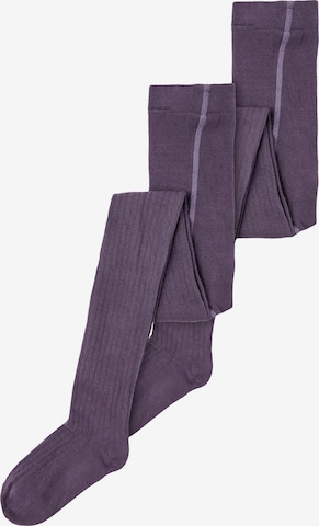 NAME IT Tights in Purple: front