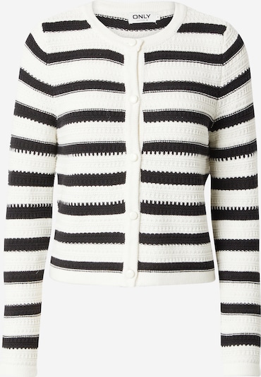 ONLY Cardigan 'VELA' en noir / blanc, Vue avec produit