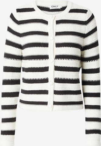 ONLY Knit Cardigan 'VELA' in White: front