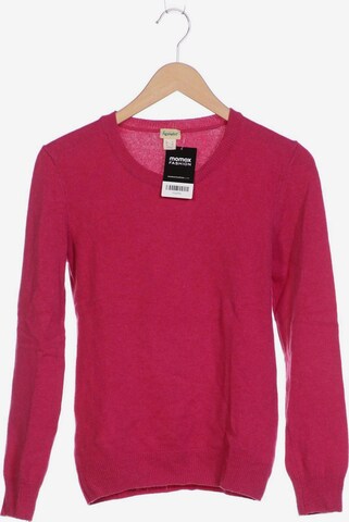 hessnatur Sweater & Cardigan in XS in Pink: front