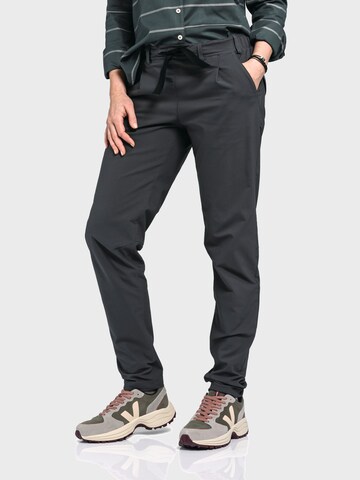 Regular Pantalon outdoor 'Oaktree' Schöffel en gris : devant