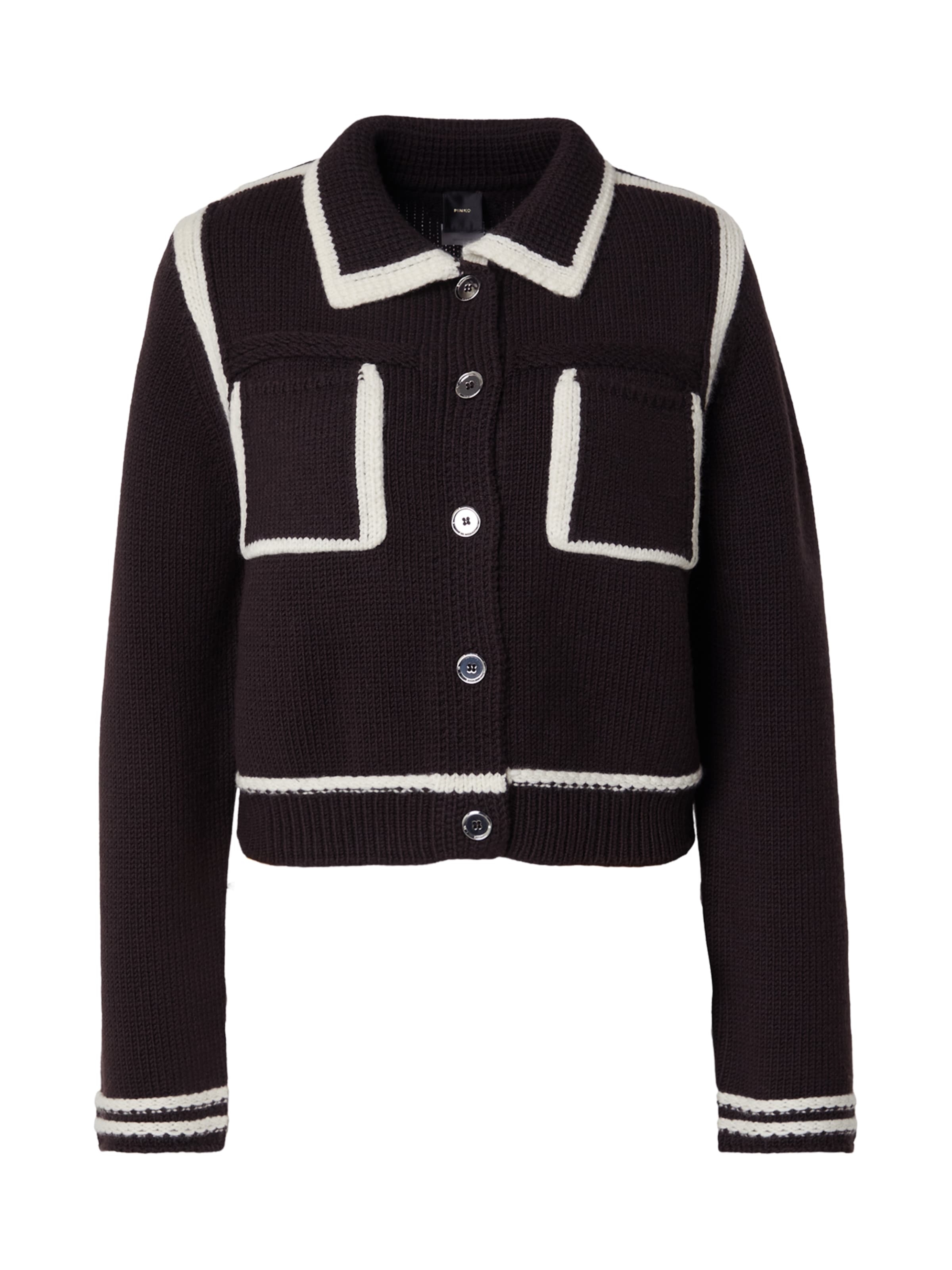 PINKO - Cárdigan 'NEW SULCIS' en marrón: frente